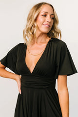 Janette Midi Dress | Black