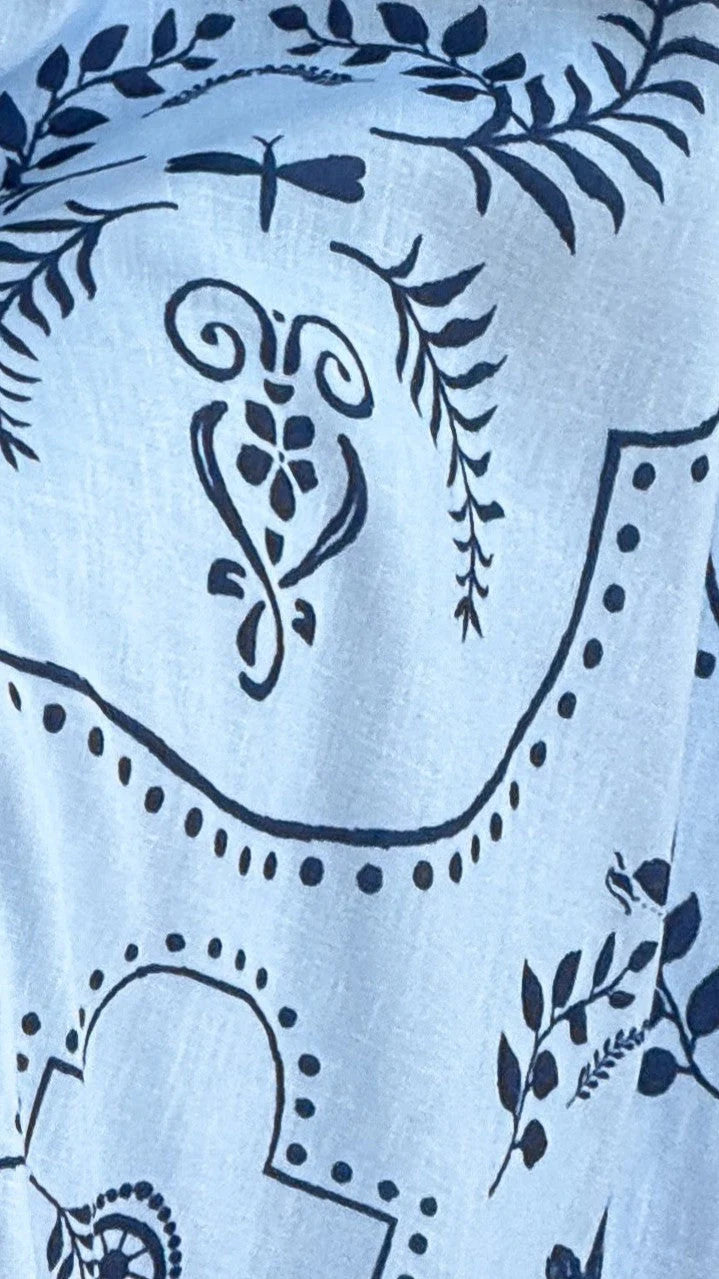 Xander Long Sleeve Maxi Dress - Indigo