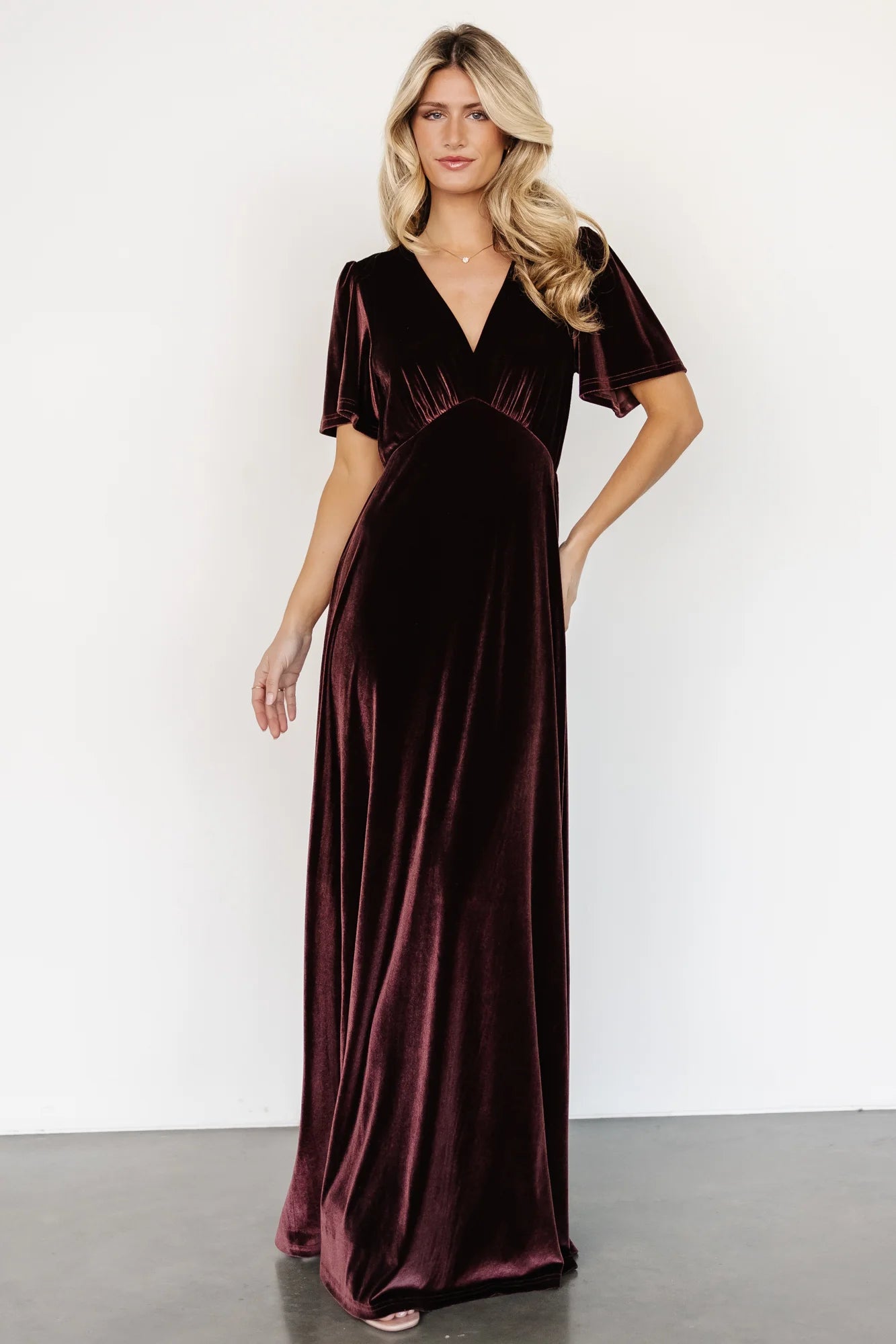 Vivian Velvet Maxi Dress | Clove