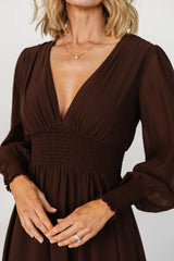 Olivia Maxi Dress | Dark Brown